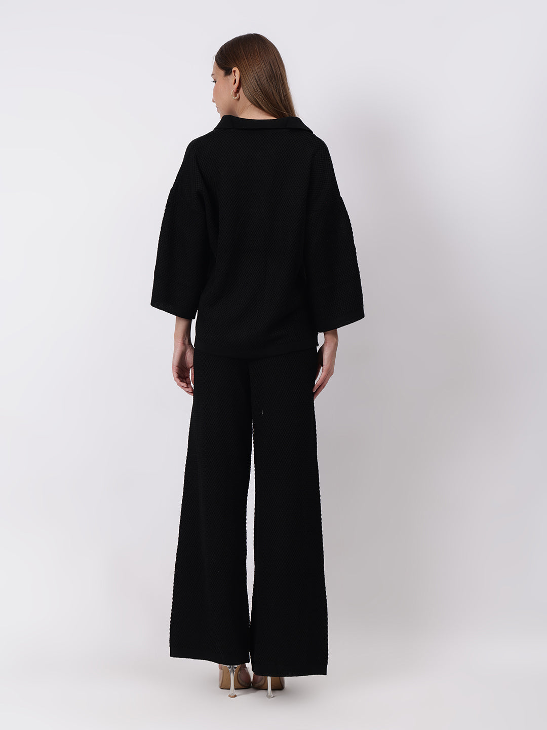 Gaiia Waffle Self Design Co-Ord Set