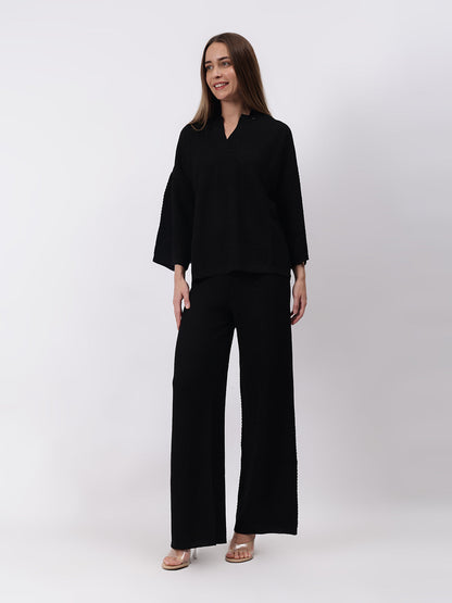 Gaiia Waffle Self Design Co-Ord Set