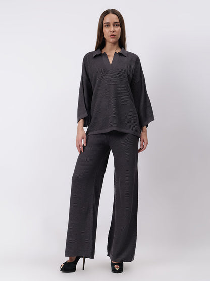 Gaiia Waffle Self Design Co-Ord Set