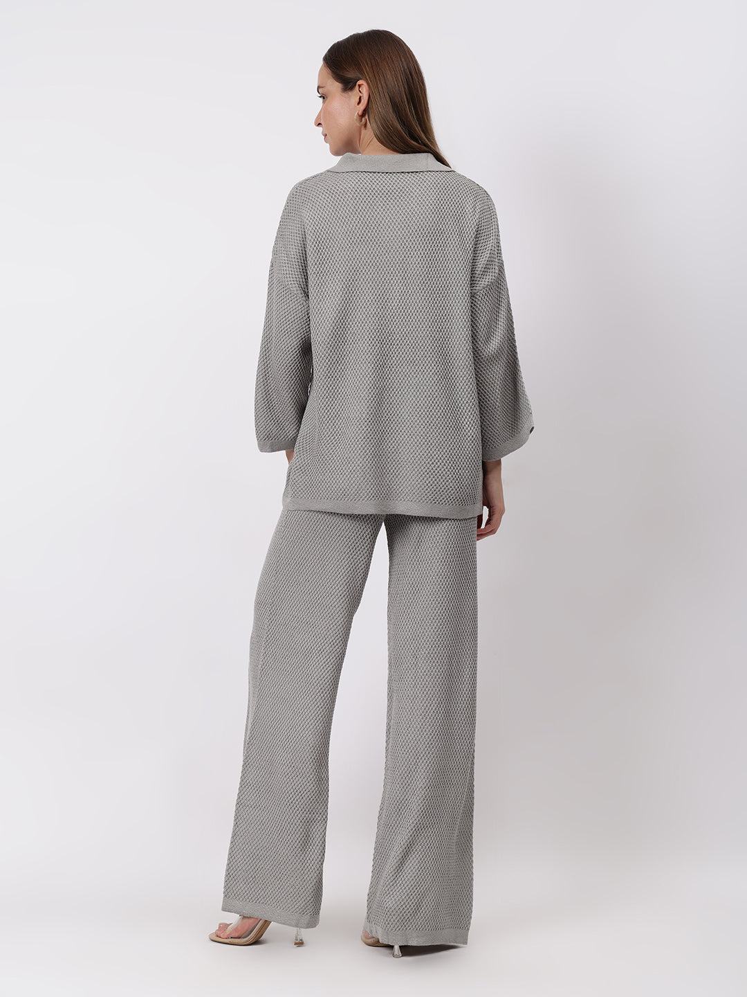 Gaiia Waffle Self Design Co-Ord Set