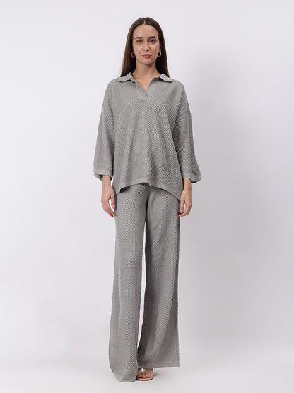 Gaiia Waffle Self Design Co-Ord Set