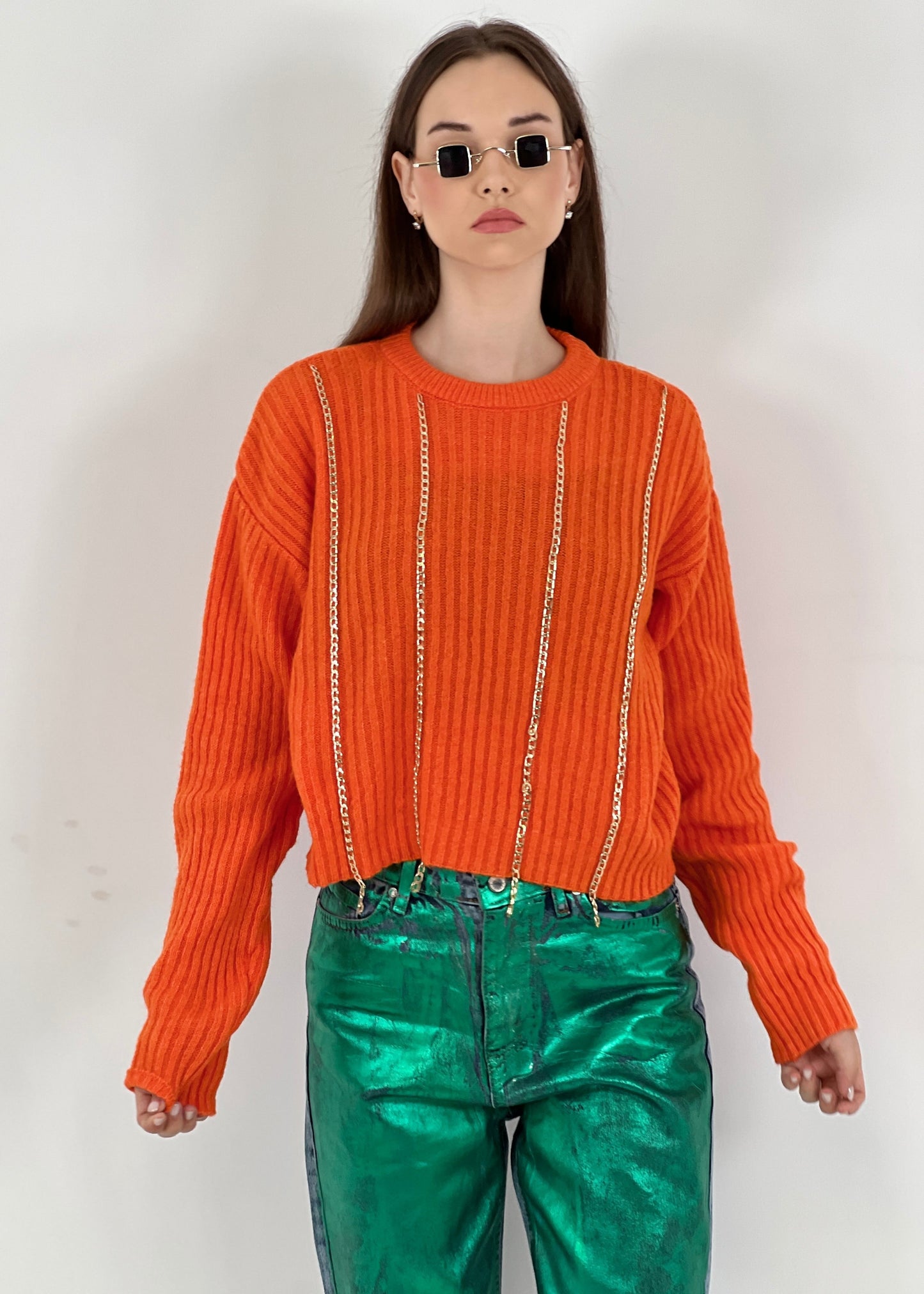 Gaiia Chunky Chain Pullover