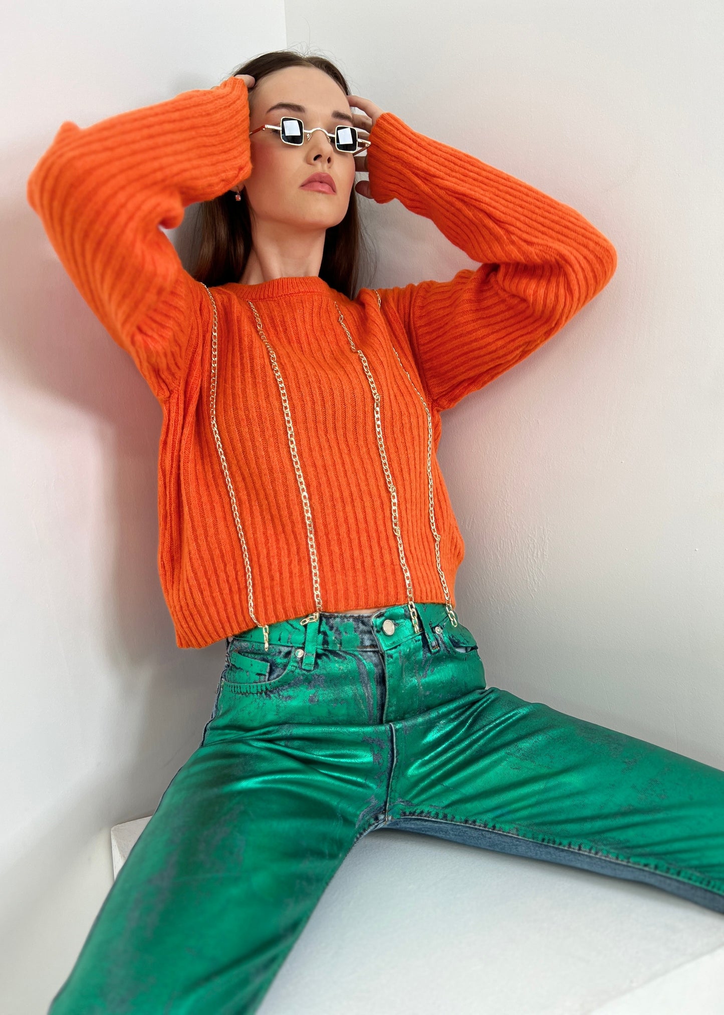 Gaiia Chunky Chain Pullover