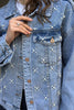 Pearl Studded Denim Jacket