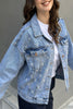 Pearl Studded Denim Jacket