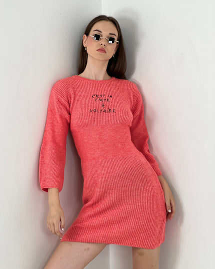 Mini Rib Jumper Dress