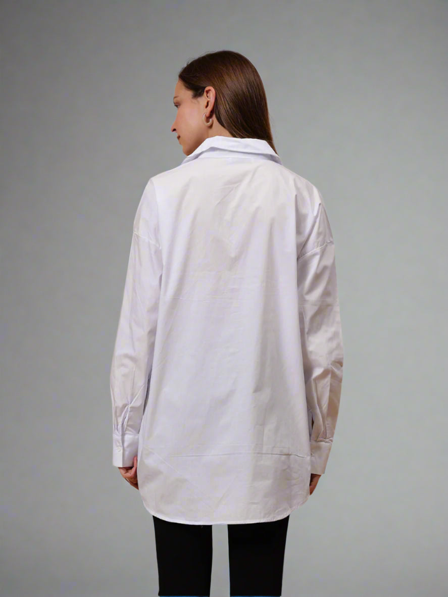 Gaiia Animal Print White Shirt