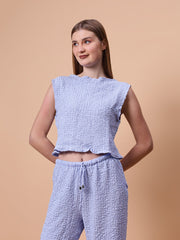 Gaiia Sleeveless Solid Color Co-Ord Set