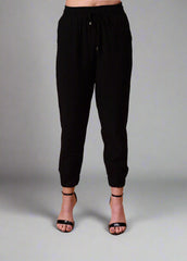 Black Solid Color Co-Ord Set