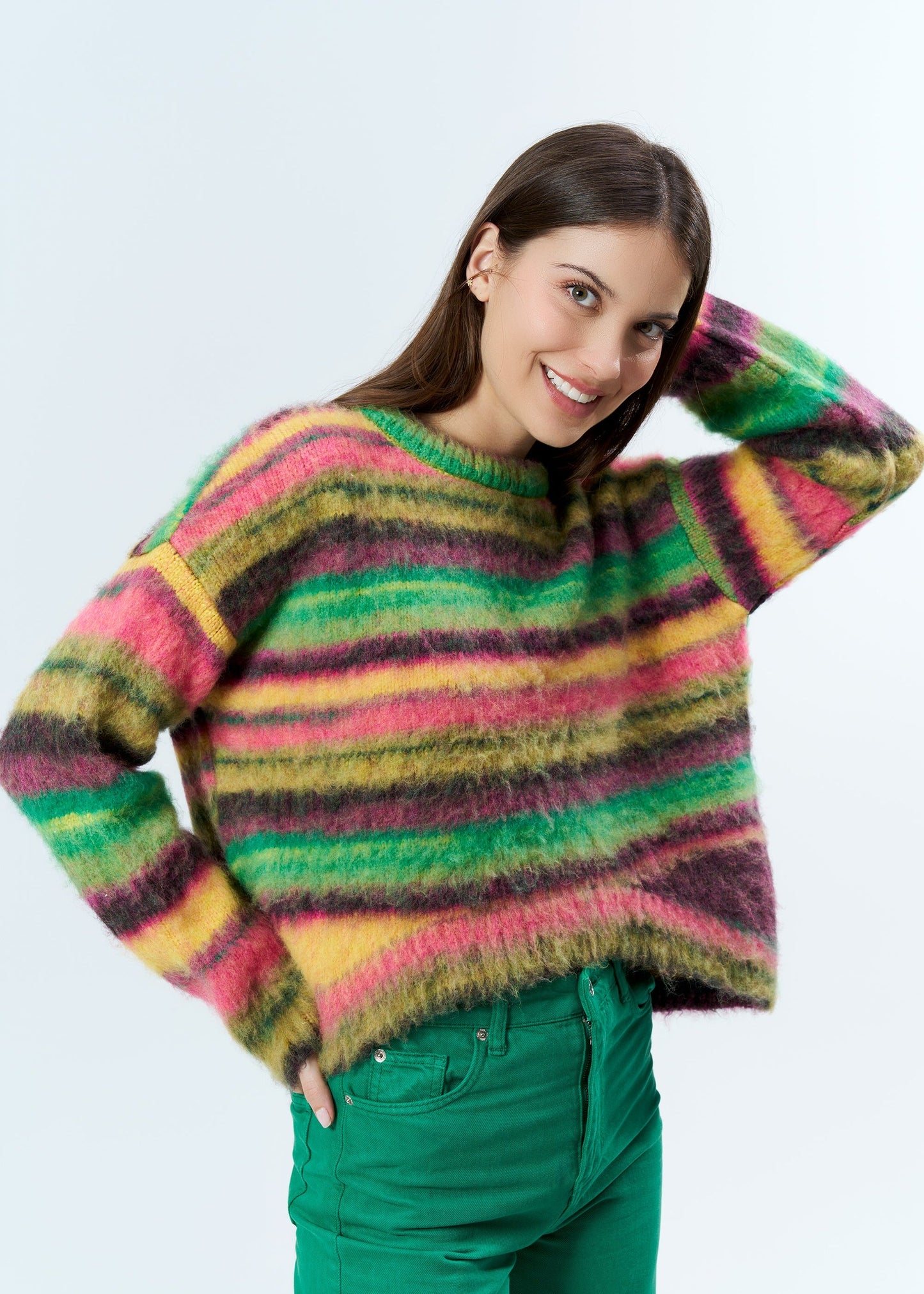 Gaiia Colourful Striped Sweater