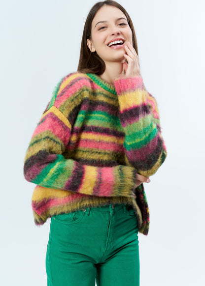 Gaiia Colourful Striped Sweater