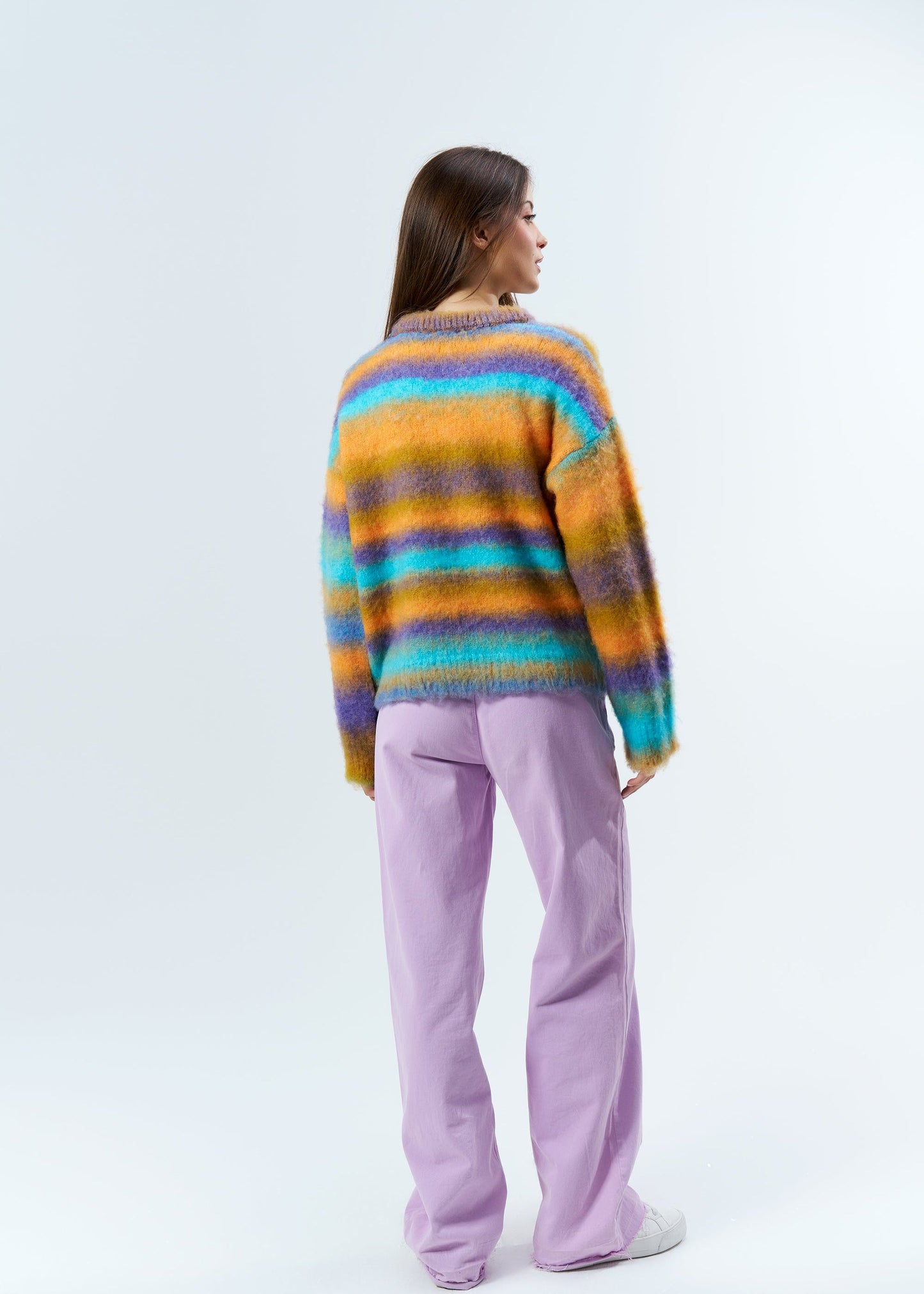 Gaiia Colourful Striped Sweater