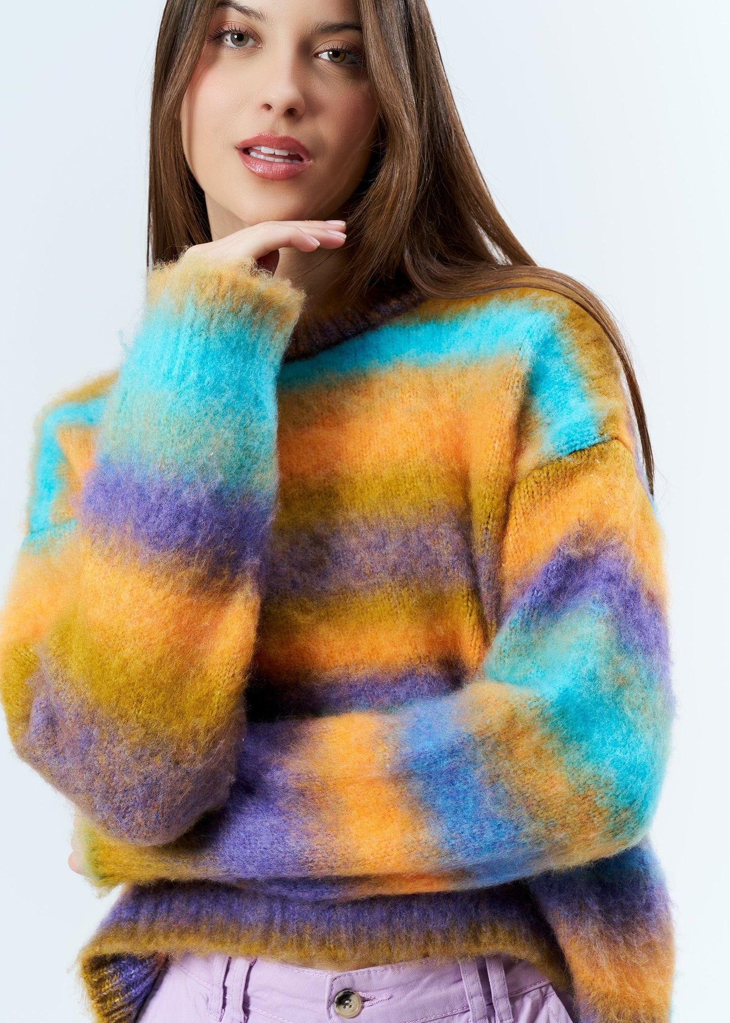 Gaiia Colourful Striped Sweater