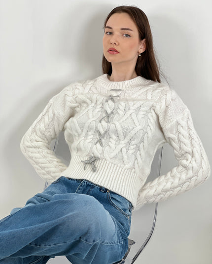 Handmade Embroidered Knitwear Sweater