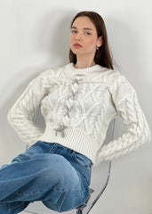 Gaiia Handmade Embroidered Knitwear Sweater