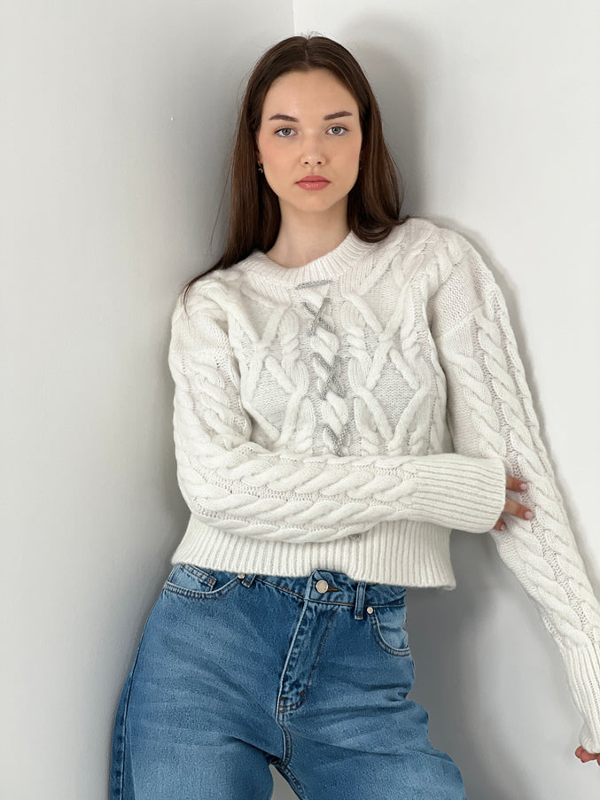 Handmade Embroidered Knitwear Sweater