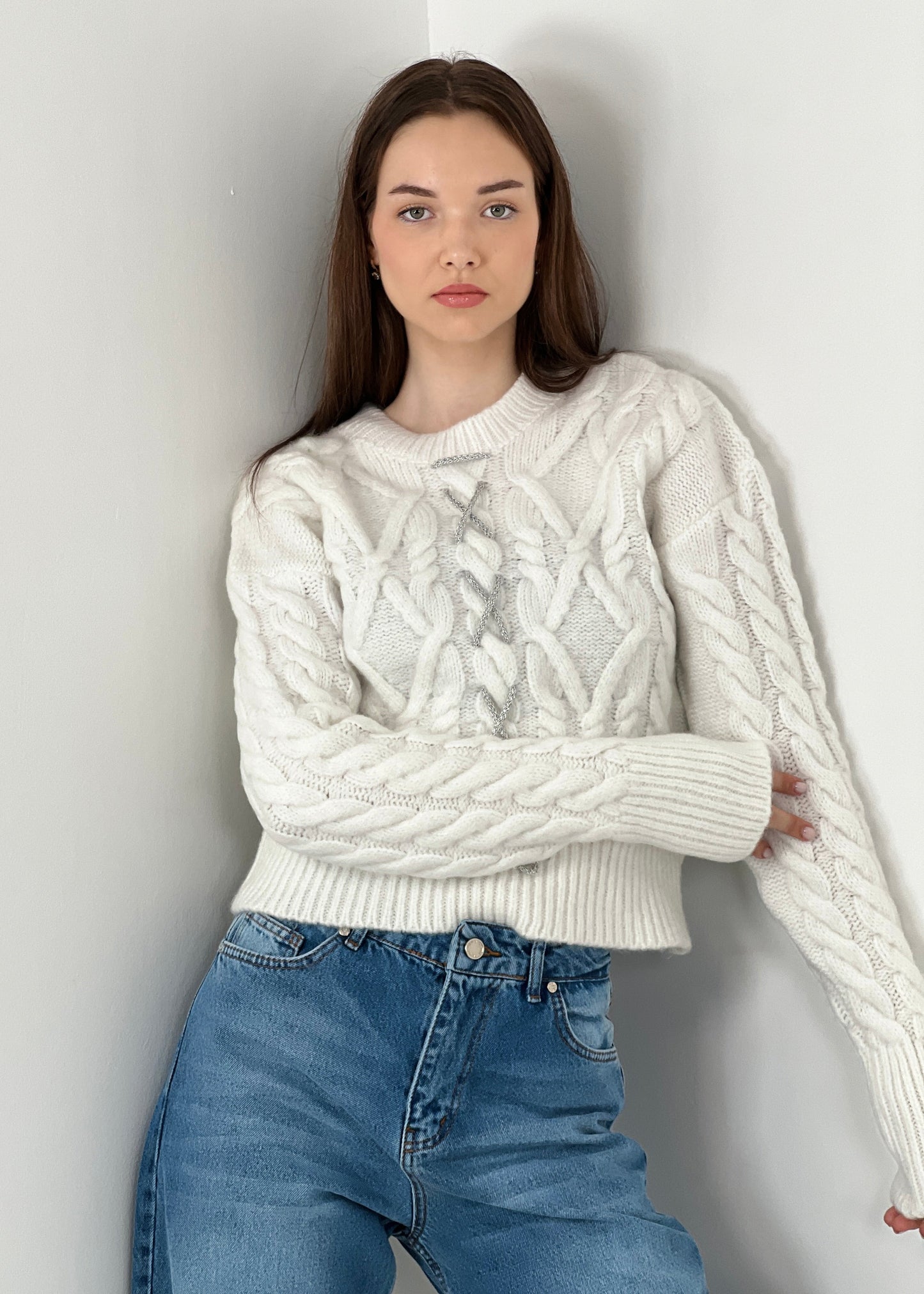 Gaiia Handmade Embroidered Knitwear Sweater