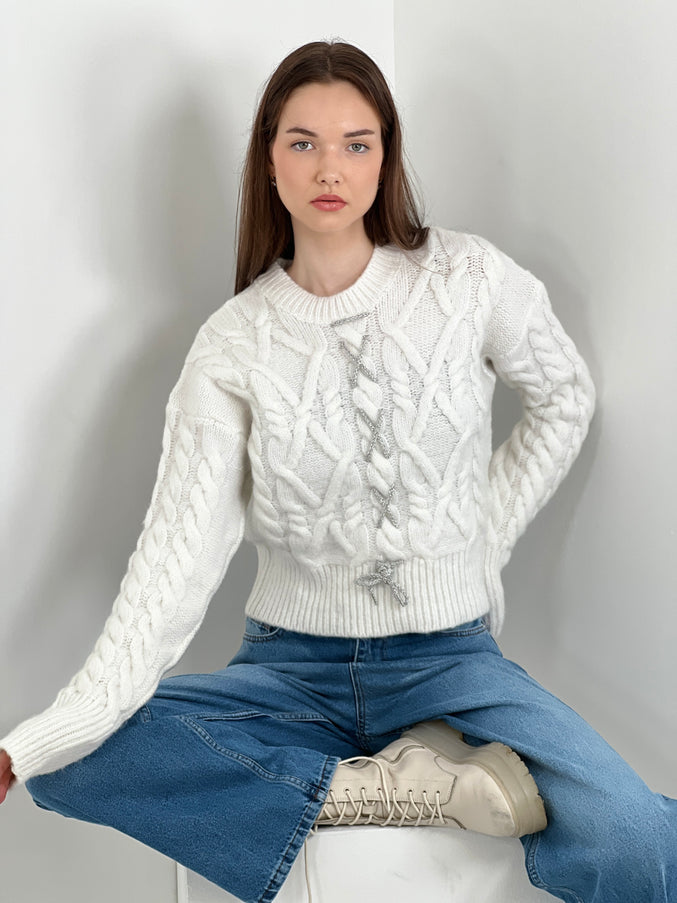 Handmade Embroidered Knitwear Sweater