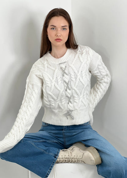 Gaiia Handmade Embroidered Knitwear Sweater