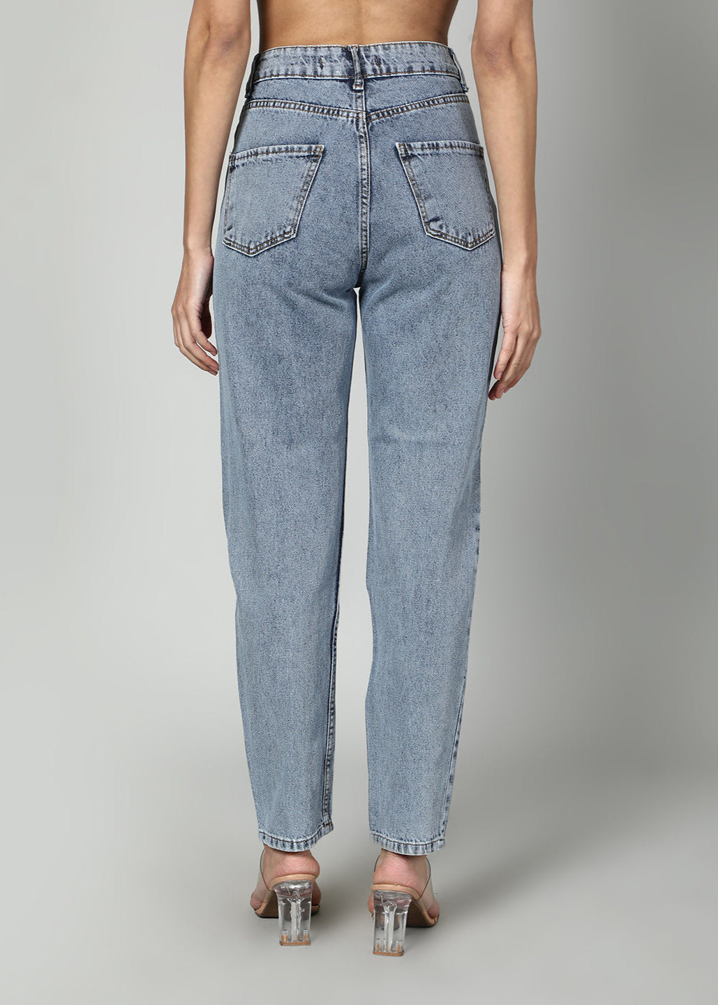 Gaiia Shimmer Denim Straight Leg Jeans