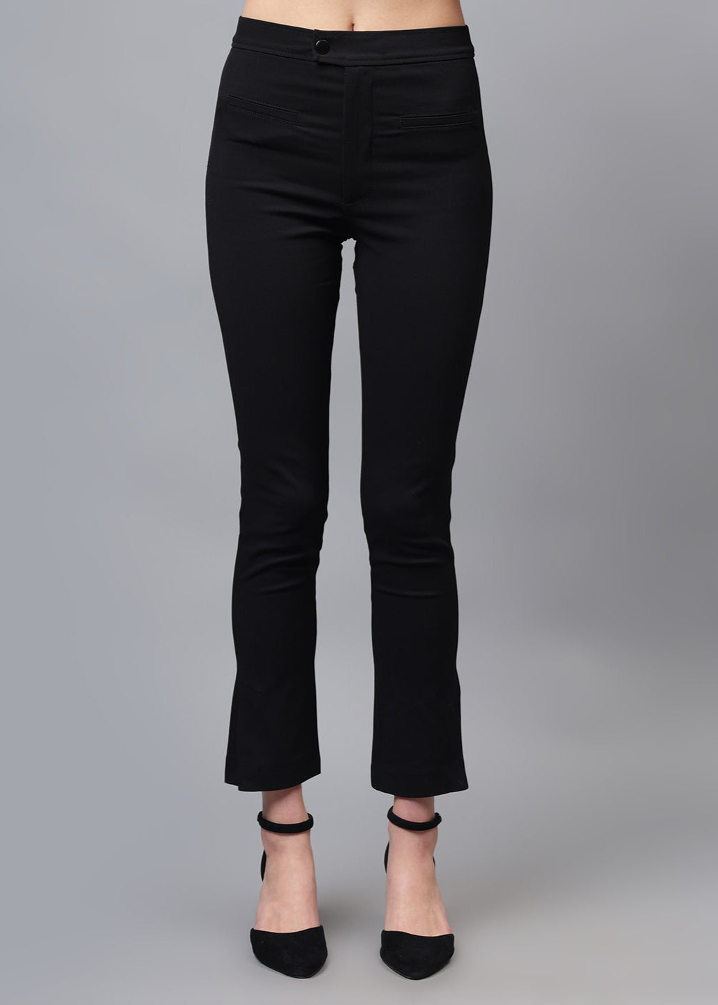 Gaiia Solid Colour Front Pocket Trouser