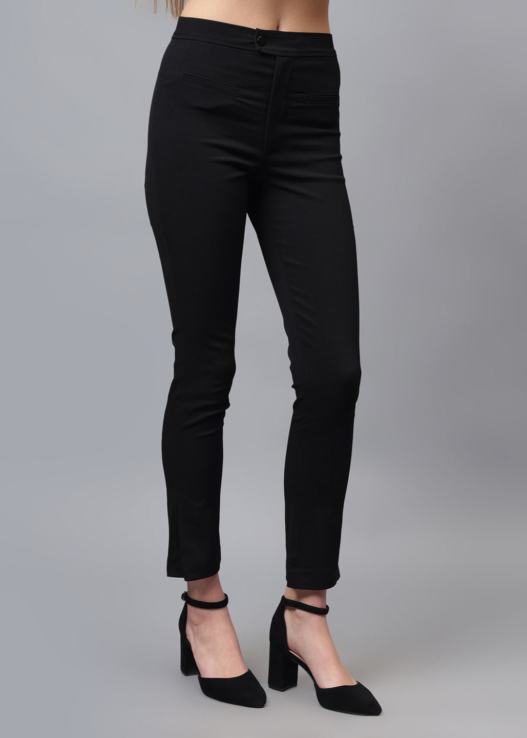 Gaiia Solid Colour Front Pocket Trouser