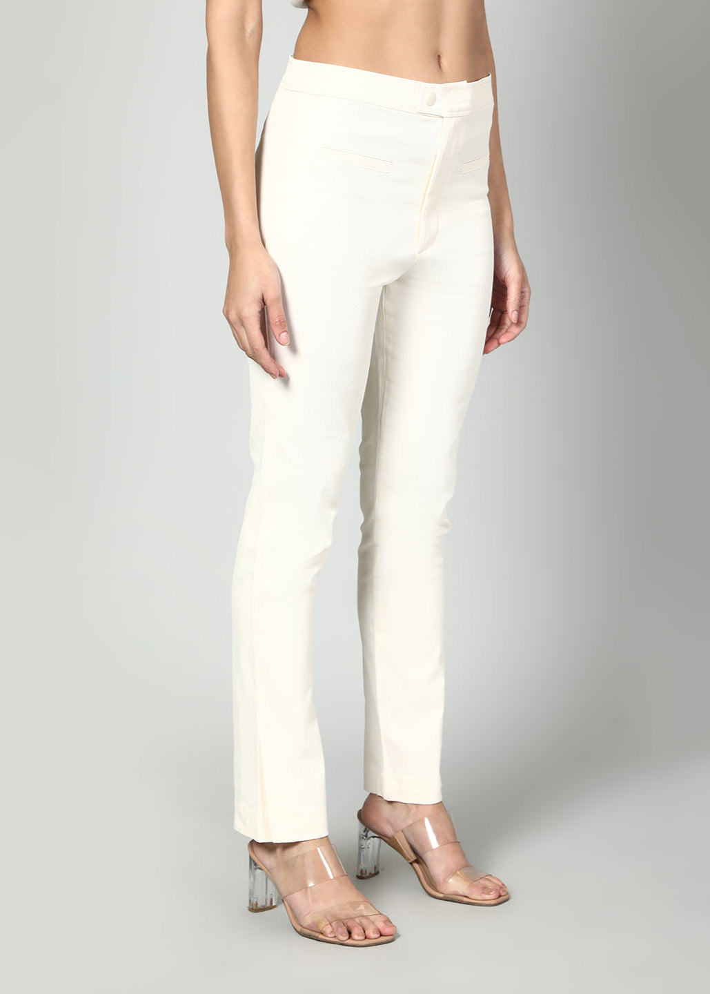 Gaiia Solid Colour Front Pocket Trouser