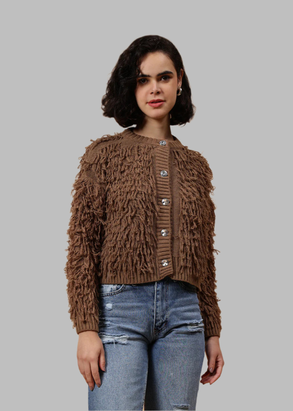 Gaiia Cozy Fur Cardigan