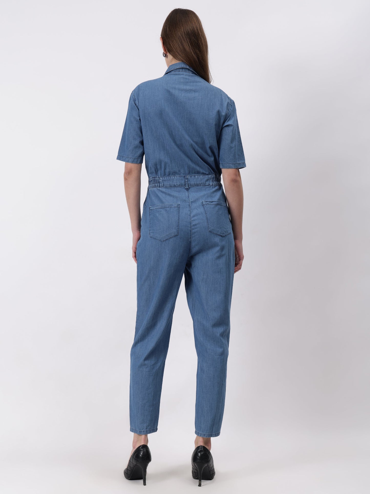 Gaiia Denim Jumpsuit - Blue