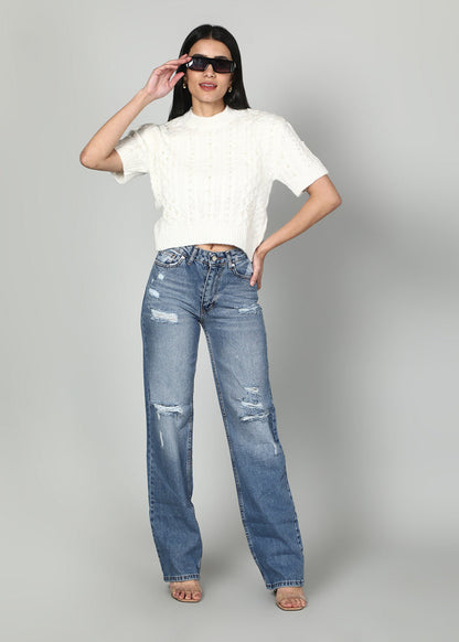 Gaiia Rugged Straight Leg Denim