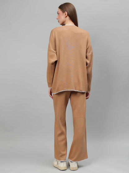 Gaiia New Round Neck Pocket Pattern Co-Ord Set