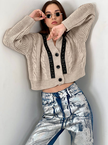 Gaiia Chunky Knit Carigan