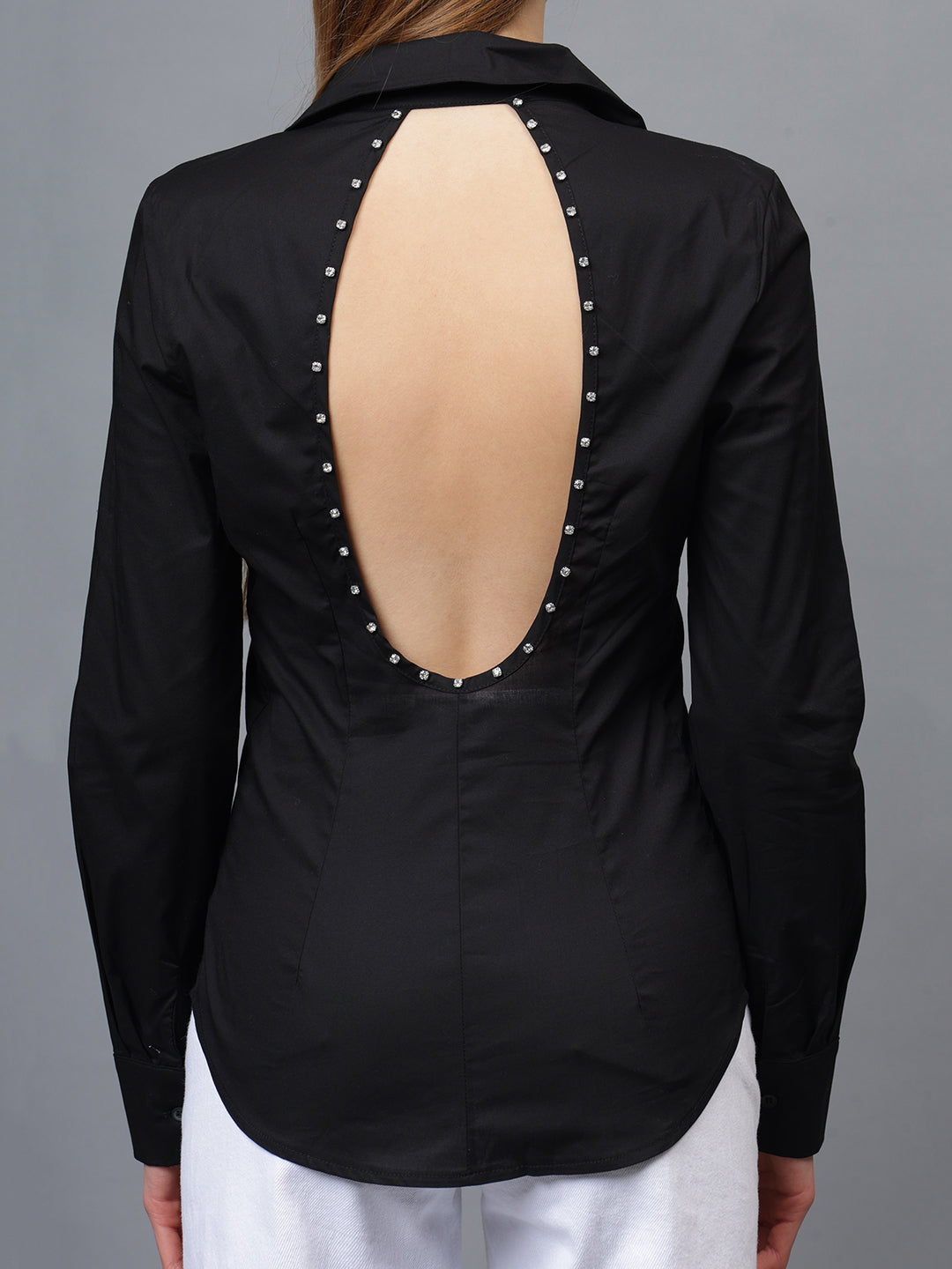 Gaiia Solid Colour Basic Full Sleeves Shirt