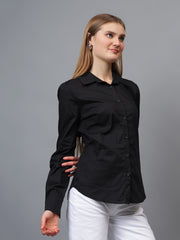 Solid Colour Basic Full Sleeves Shirt