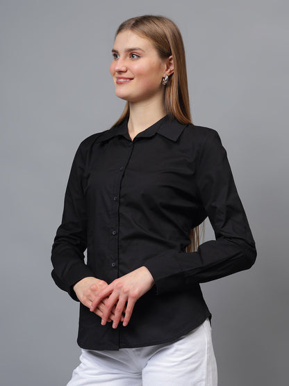 Gaiia Solid Colour Basic Full Sleeves Shirt