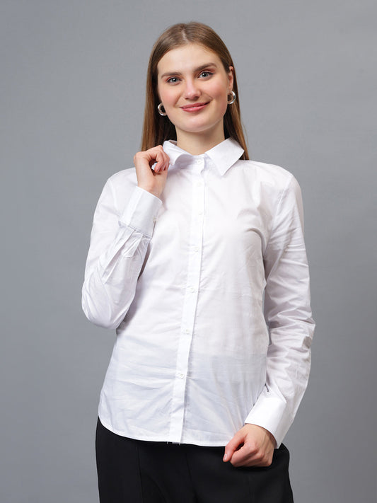 Gaiia Solid Colour Basic Full Sleeves Shirt