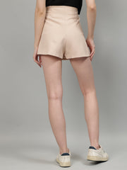 Gaiia Solid Colour Skorts With Embellished Pockets