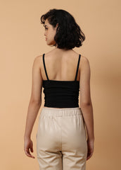 Gaiia Solid Colour Bustier With Zipper