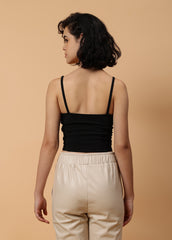 Solid Colour Bustier With Zipper