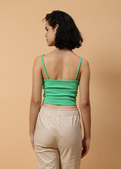 Gaiia Solid Colour Bustier With Zipper