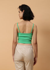 Solid Colour Bustier With Zipper