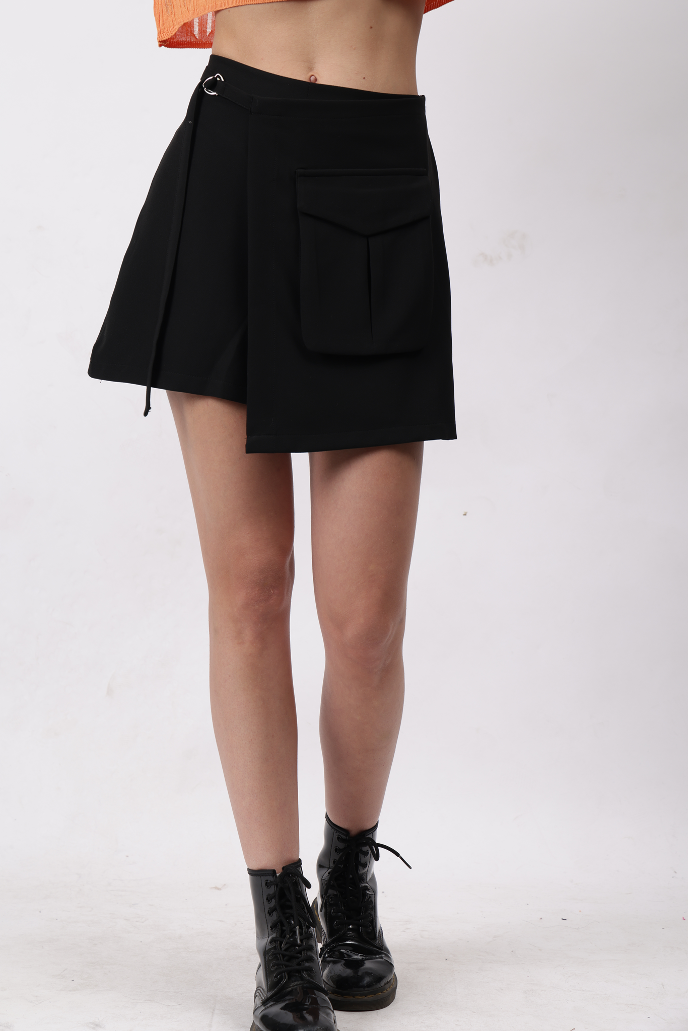 Gaiia Solid Colour Skorts With Single Pocket