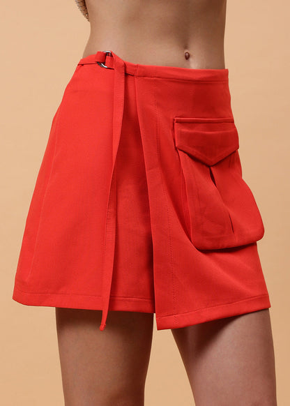 Gaiia Solid Colour Skorts With Single Pocket