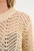 Openwork Crop Sweater