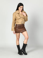 Women Solid Colour Mount Jacket