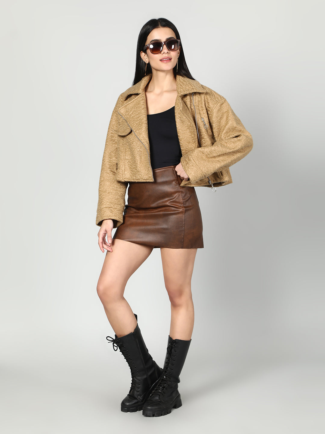 Gaiia Women Solid Colour Mount Jacket