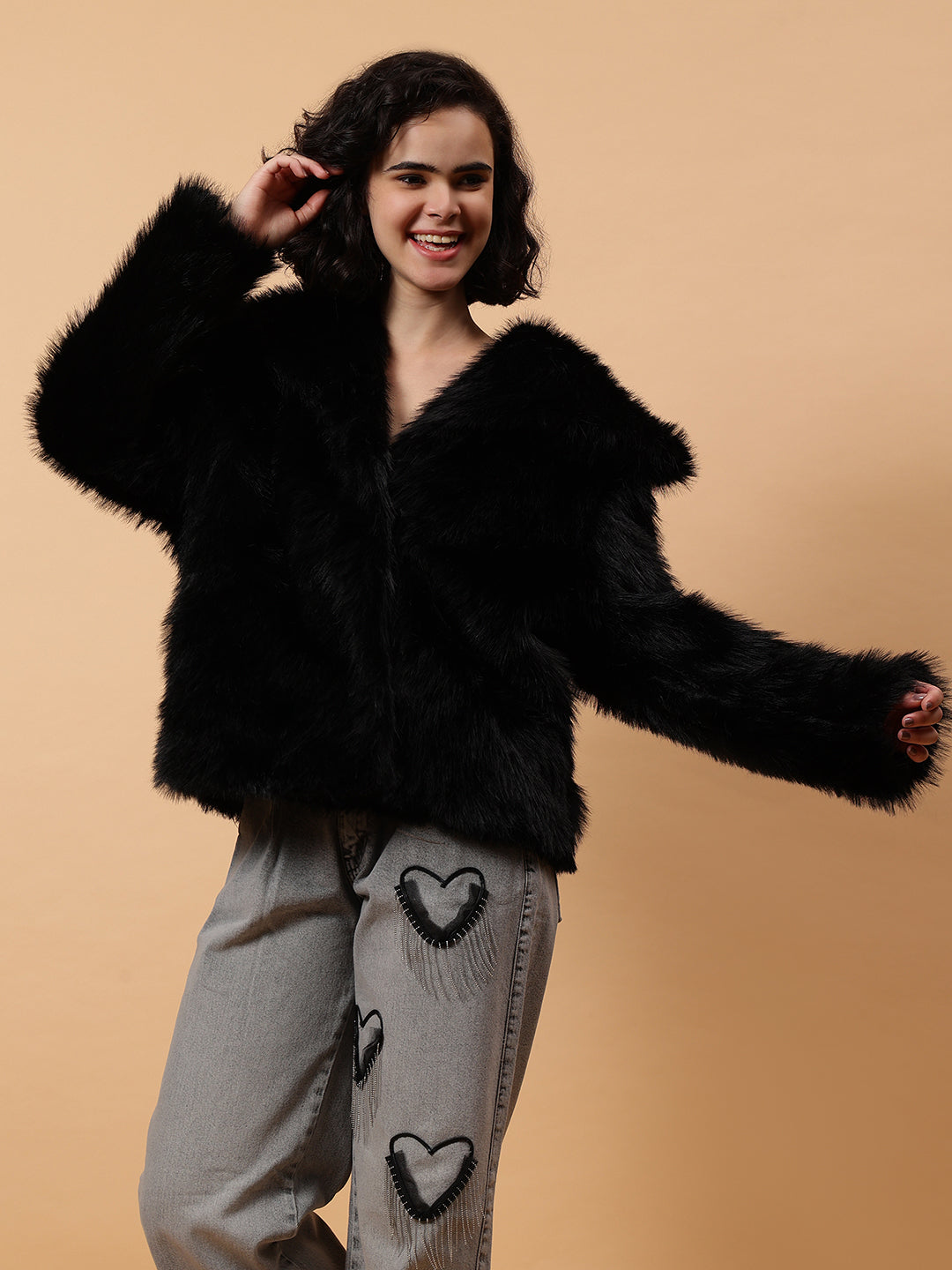 Gaiia Cosy Faux Fur Jacket