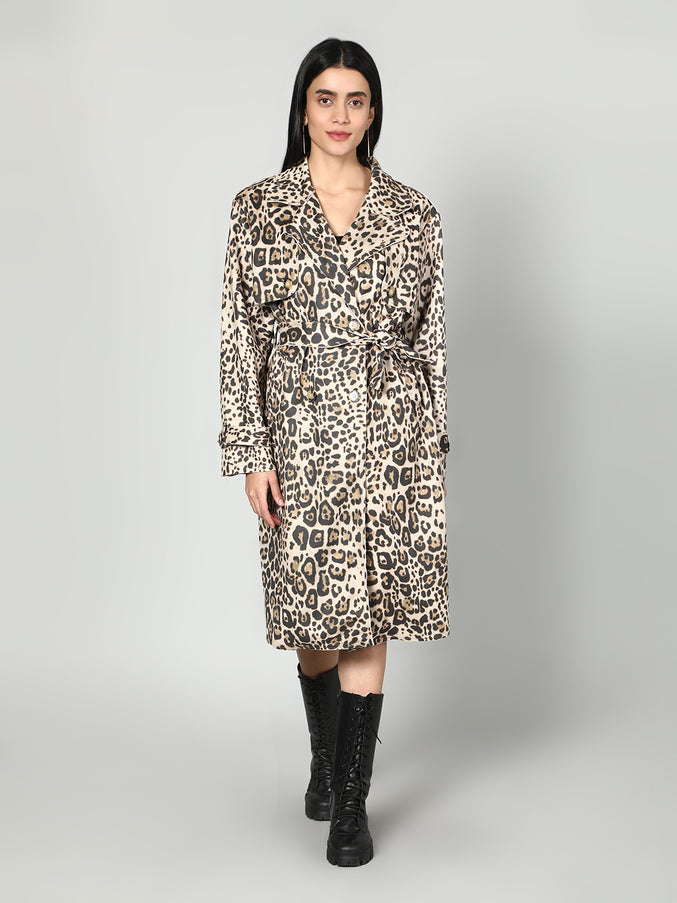 Leopard Print Coat