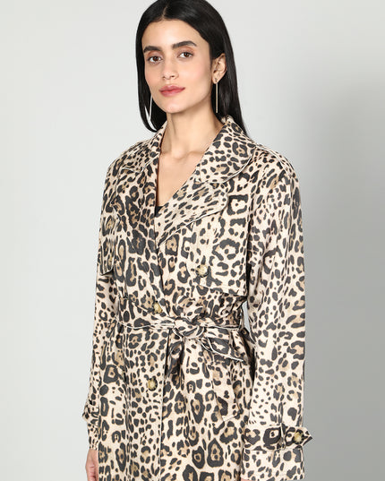 Leopard Print Coat