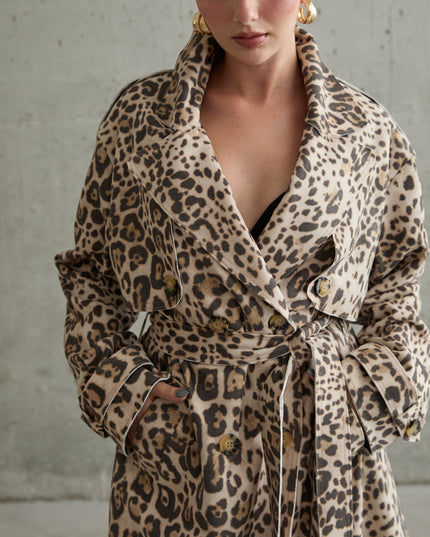 Leopard Print Coat